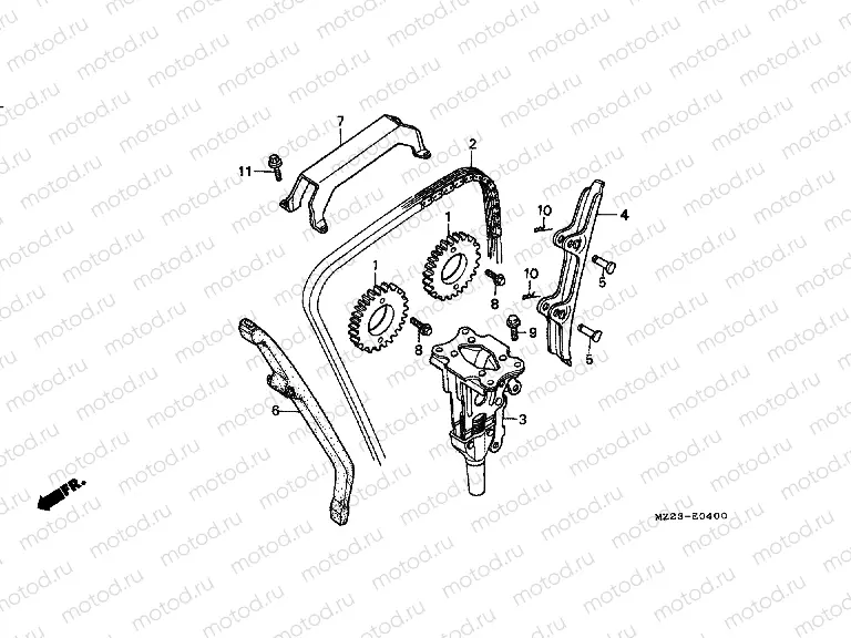 E-4 TIMING CHAIN ​​/ TENSIONER