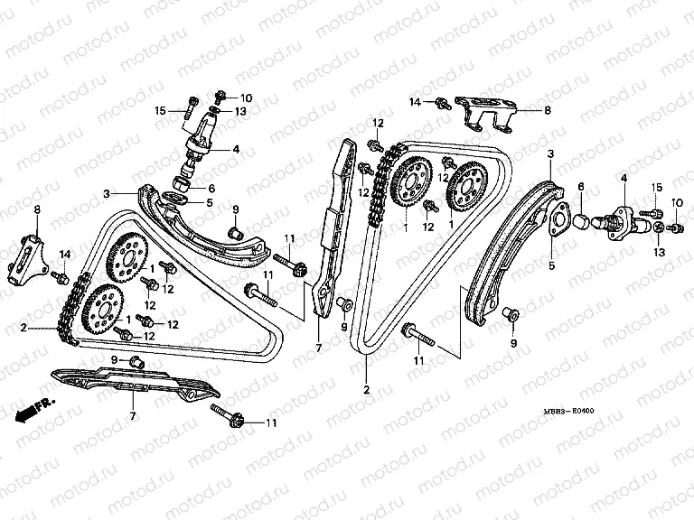 E-4 TIMING CHAIN ​​/ TENSIONER