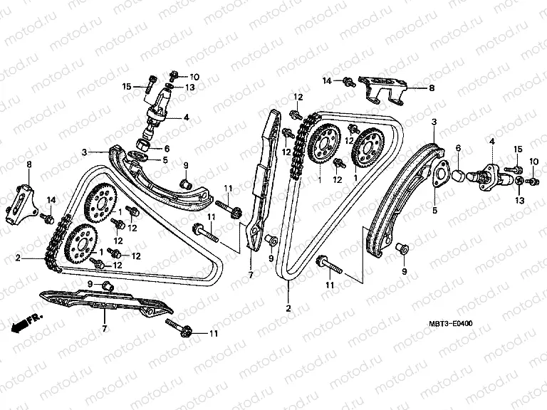 E-4 TIMING CHAIN ​​/ TENSIONER