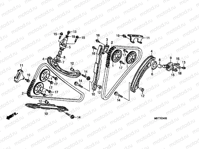 E-4 TIMING CHAIN ​​/ TENSIONER