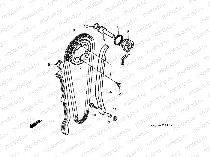 E-4 TIMING CHAIN ​​/ TENSIONER