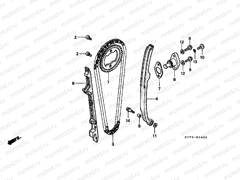E-4 TIMING CHAIN ​​/ TENSIONER