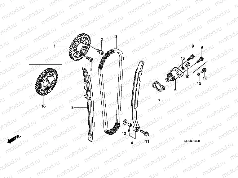 E-4 TIMING CHAIN ​​/ TENSIONER