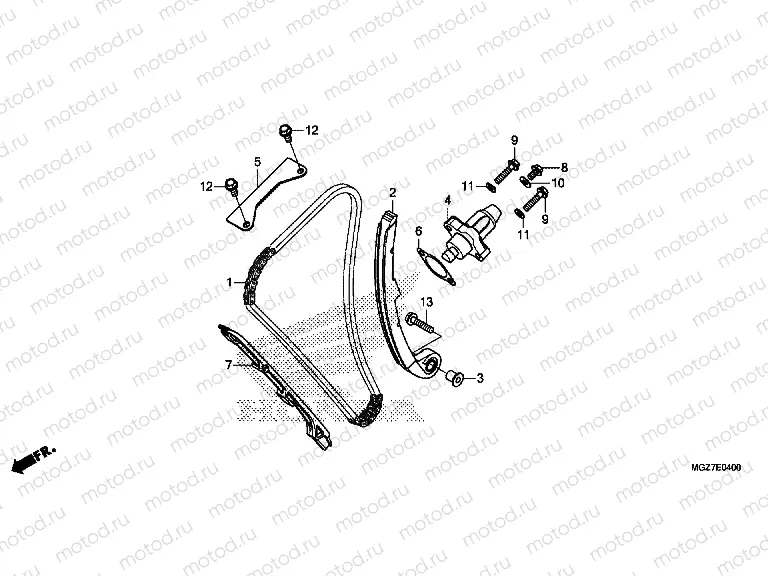 E-4 TIMING CHAIN ​​/ TENSIONER