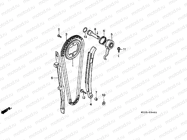 E-4 TIMING CHAIN ​​/ TENSIONER