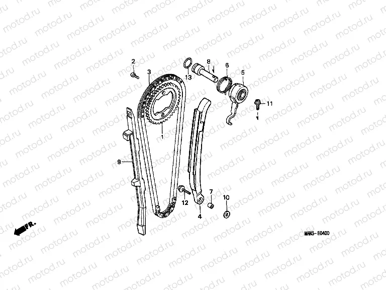 E-4 TIMING CHAIN ​​/ TENSIONER