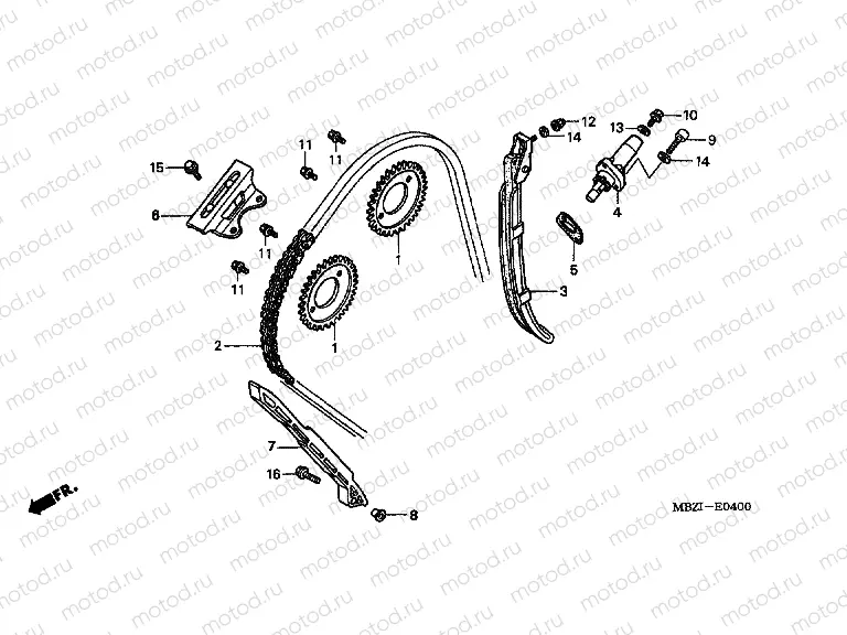 E-4 TIMING CHAIN ​​/ TENSIONER