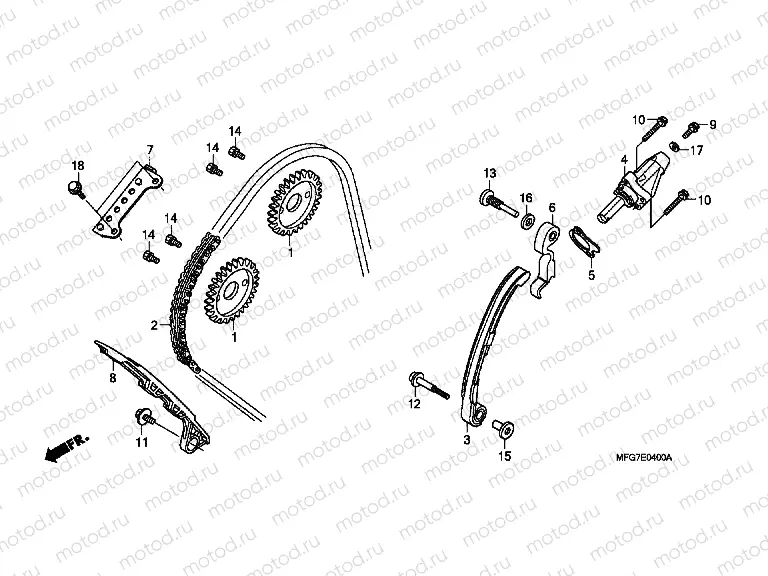 E-4 TIMING CHAIN ​​/ TENSIONER