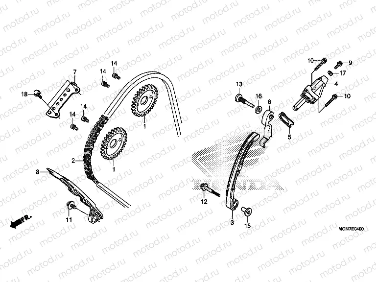 E-4 TIMING CHAIN ​​/ TENSIONER
