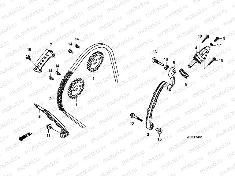 E-4 TIMING CHAIN ​​/ TENSIONER