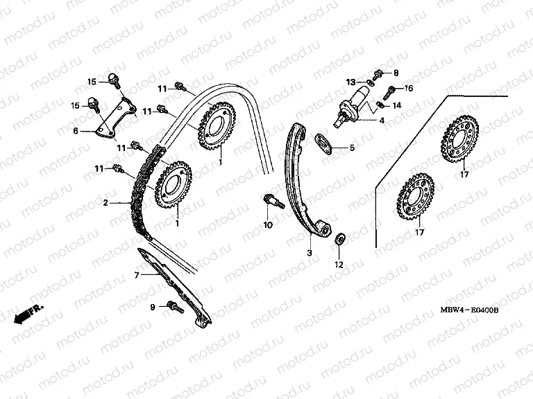 E-4 TIMING CHAIN ​​/ TENSIONER