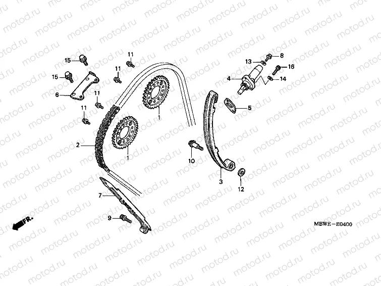 E-4 TIMING CHAIN ​​/ TENSIONER