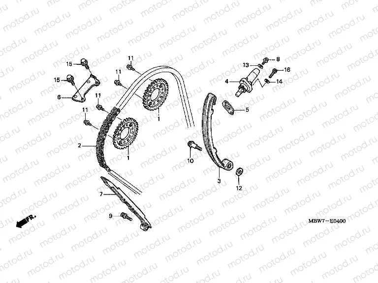 E-4 TIMING CHAIN ​​/ TENSIONER