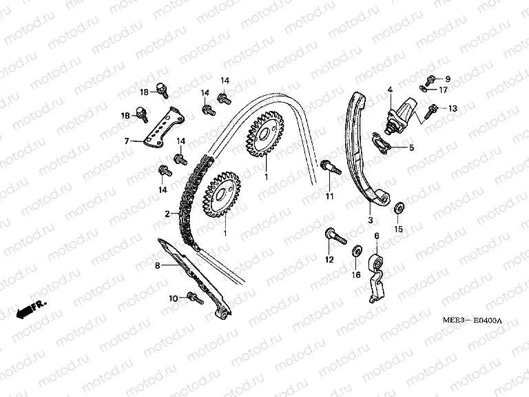 E-4 TIMING CHAIN ​​/ TENSIONER