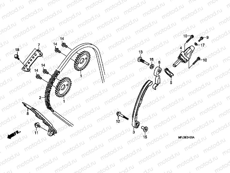 E-4 TIMING CHAIN ​​/ TENSIONER