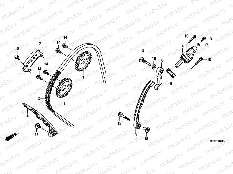 E-4 TIMING CHAIN ​​/ TENSIONER
