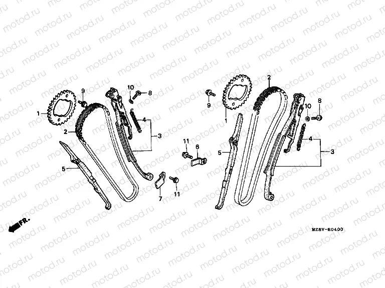 E-4 TIMING CHAIN ​​/ TENSIONER
