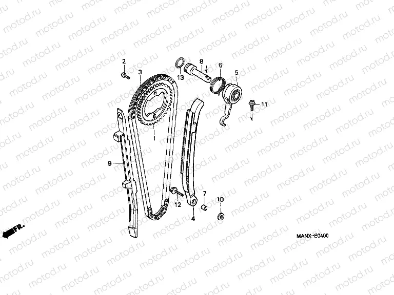 E-4 TIMING CHAIN ​​/ TENSIONER