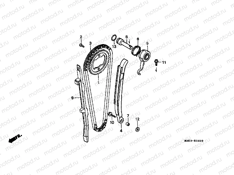 E-4 TIMING CHAIN ​​/ TENSIONER