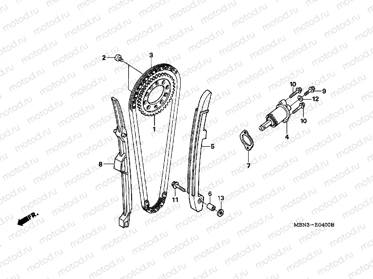 E-4 TIMING CHAIN ​​/ TENSIONER