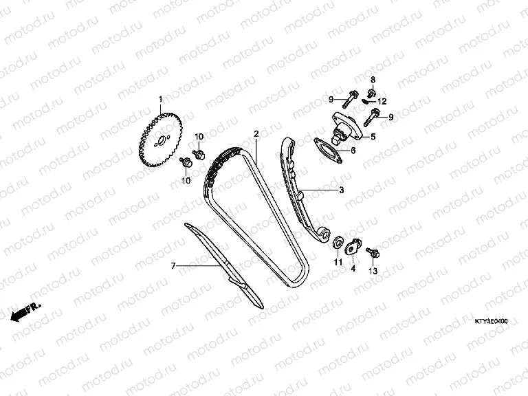 E-4 TIMING CHAIN ​​/ TENSIONER