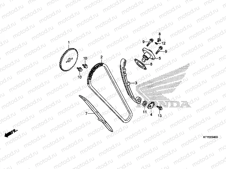 E-4 TIMING CHAIN ​​/ TENSIONER