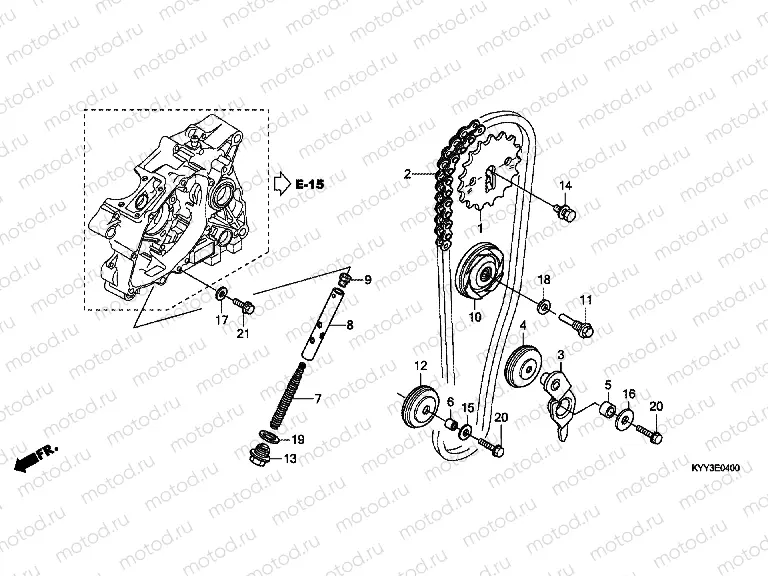 E-4 TIMING CHAIN ​​/ TENSIONER