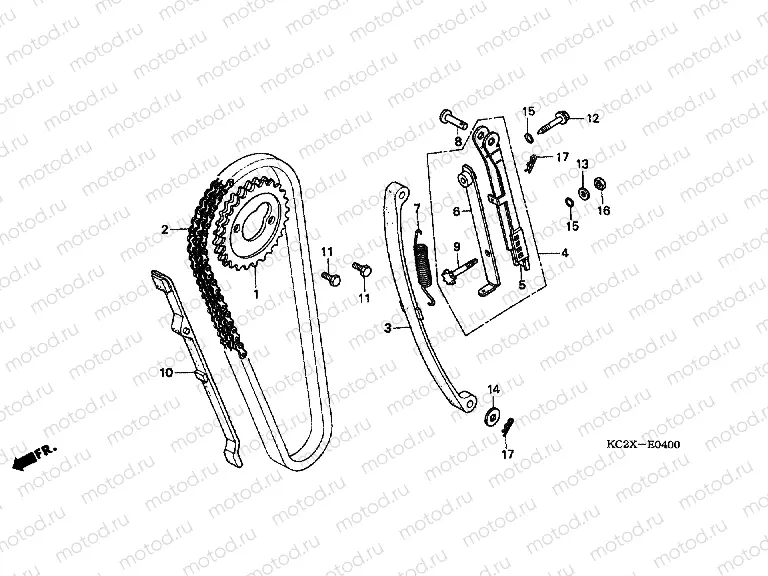 E-4 TIMING CHAIN ​​/ TENSIONER