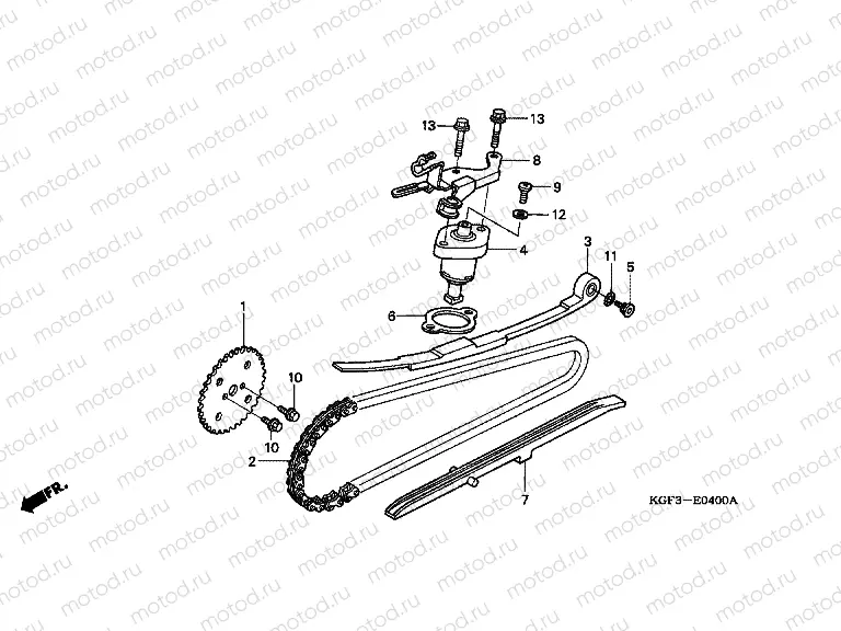 E-4 TIMING CHAIN ​​/ TENSIONER