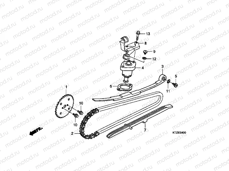 E-4 TIMING CHAIN ​​/ TENSIONER