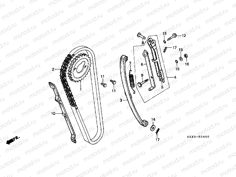 E-4 TIMING CHAIN ​​/ TENSIONER
