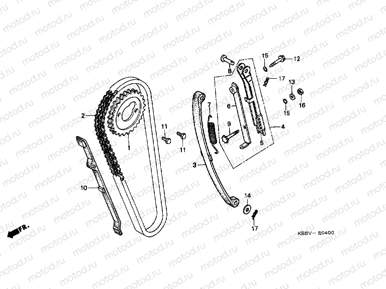 E-4 TIMING CHAIN ​​/ TENSIONER