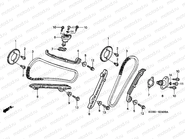 E-4 TIMING CHAIN ​​/ TENSIONER