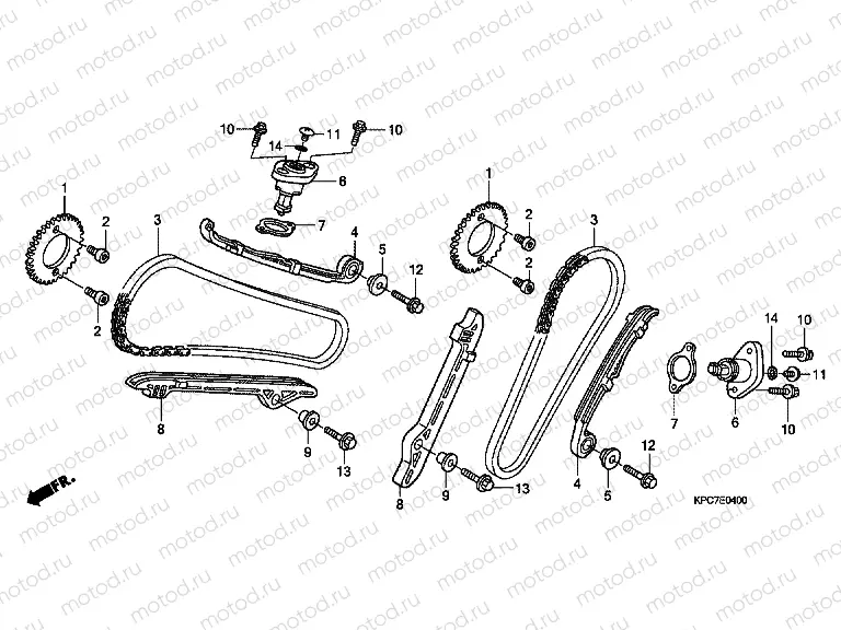 E-4 TIMING CHAIN ​​/ TENSIONER