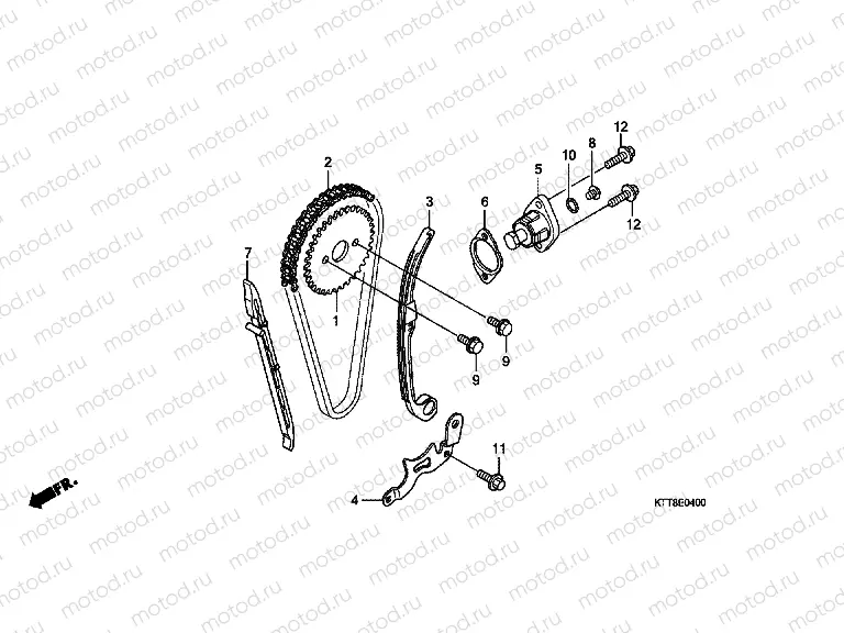 E-4 TIMING CHAIN ​​/ TENSIONER