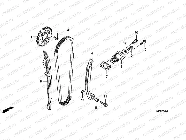 E-4 TIMING CHAIN ​​/ TENSIONER