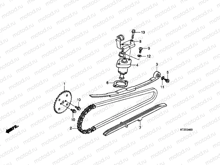 E-4 TIMING CHAIN ​​/ TENSIONER