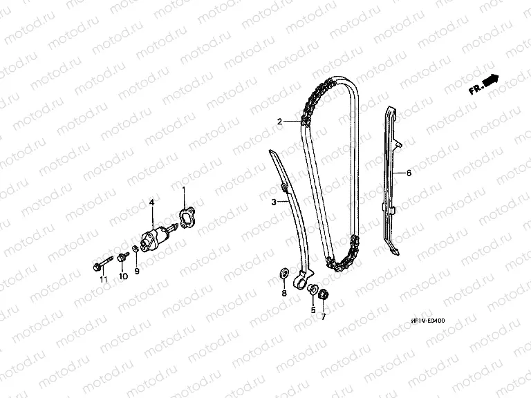 E-4 TIMING CHAIN ​​/ TENSIONER