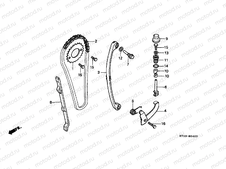 E-4 TIMING CHAIN ​​/ TENSIONER