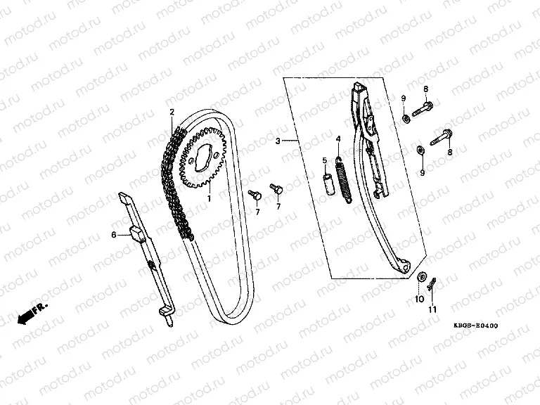 E-4 TIMING CHAIN ​​/ TENSIONER