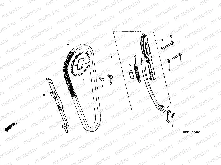 E-4 TIMING CHAIN ​​/ TENSIONER
