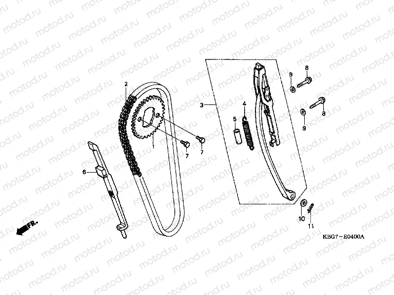 E-4 TIMING CHAIN ​​/ TENSIONER