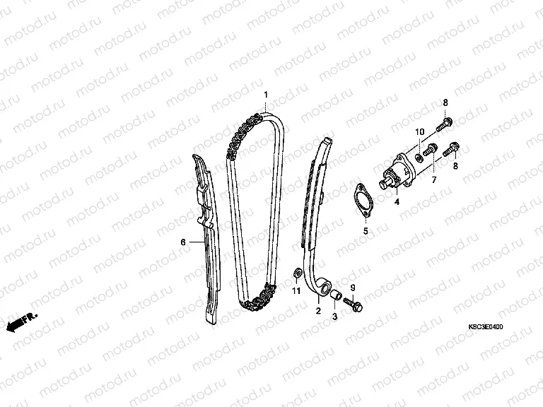 E-4 TIMING CHAIN ​​/ TENSIONER