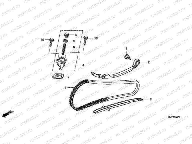 E-4 TIMING CHAIN ​​/ TENSIONER