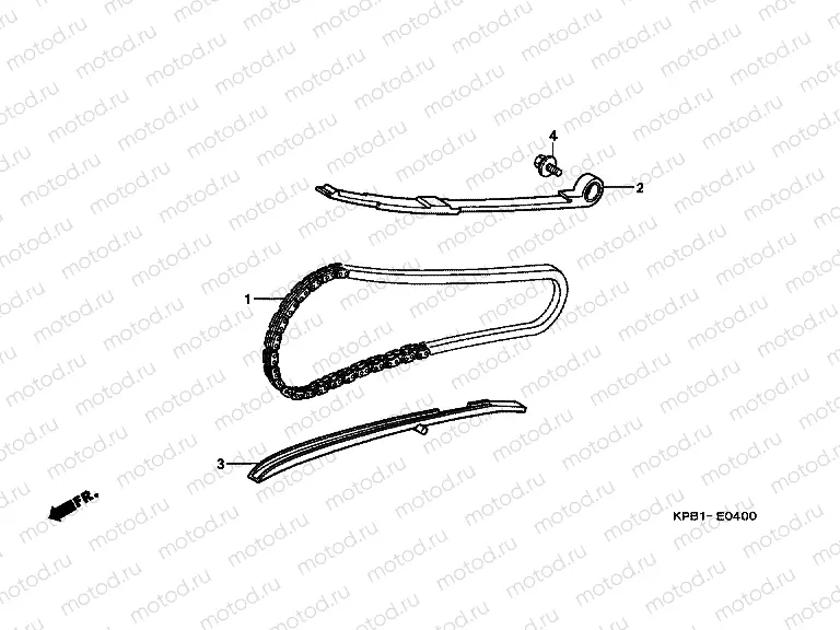 E-4 TIMING CHAIN ​​/ TENSIONER