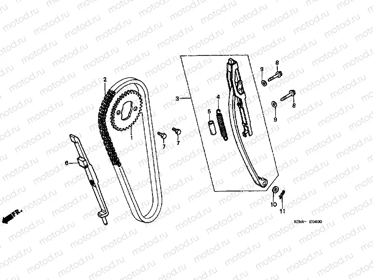 E-4 TIMING CHAIN ​​/ TENSIONER