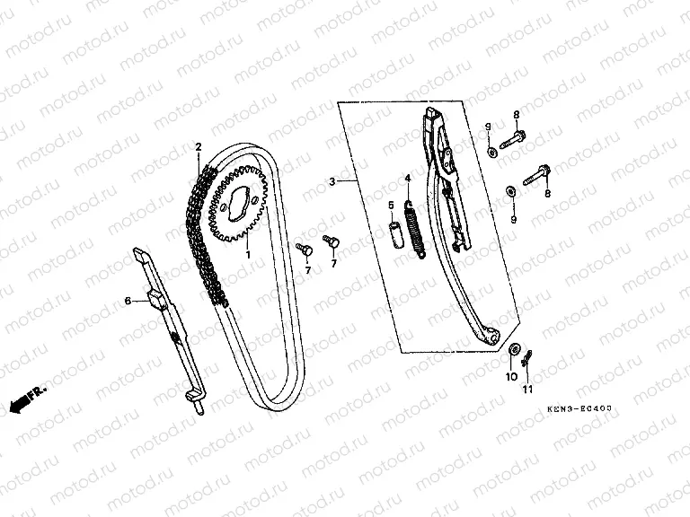 E-4 TIMING CHAIN ​​/ TENSIONER