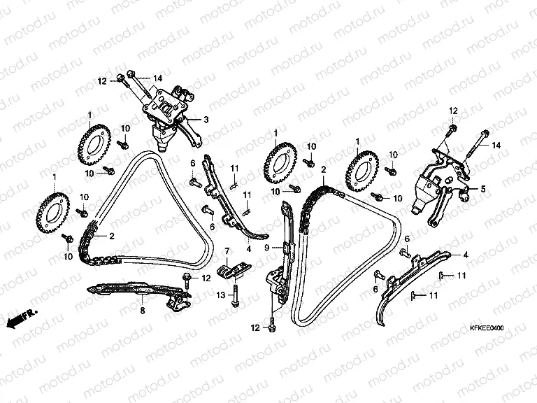 E-4 TIMING CHAIN ​​/ TENSIONER