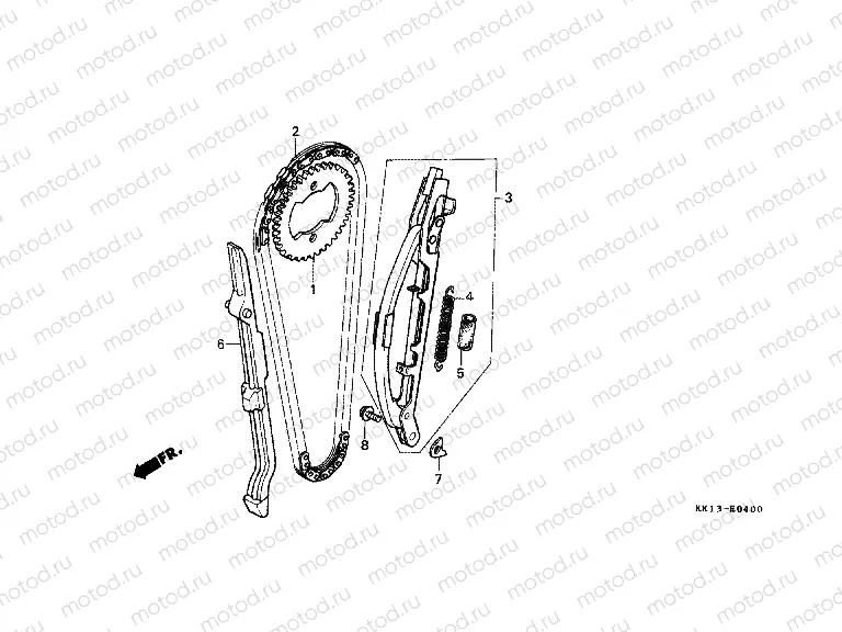 E-4 TIMING CHAIN ​​/ TENSIONER