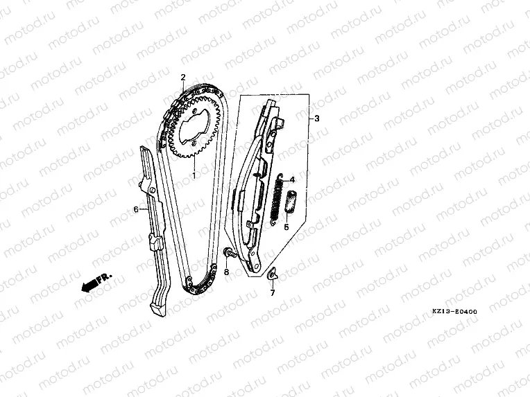 E-4 TIMING CHAIN ​​/ TENSIONER